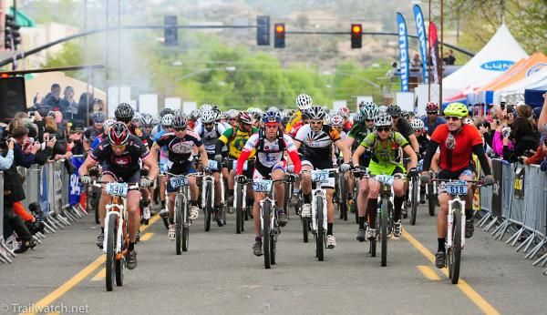 Racers bolt as the pistols went off