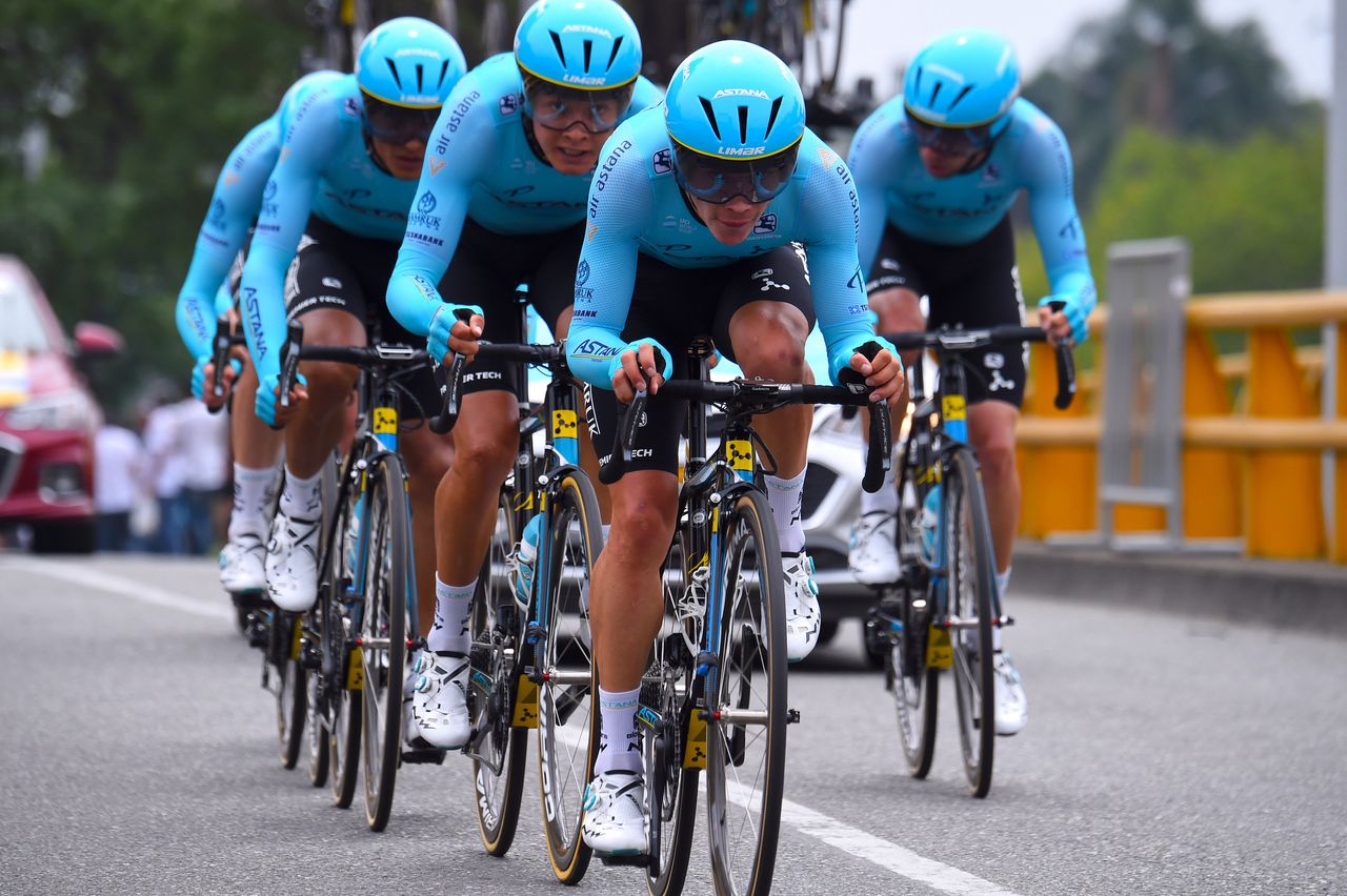 Astana came in fourth
