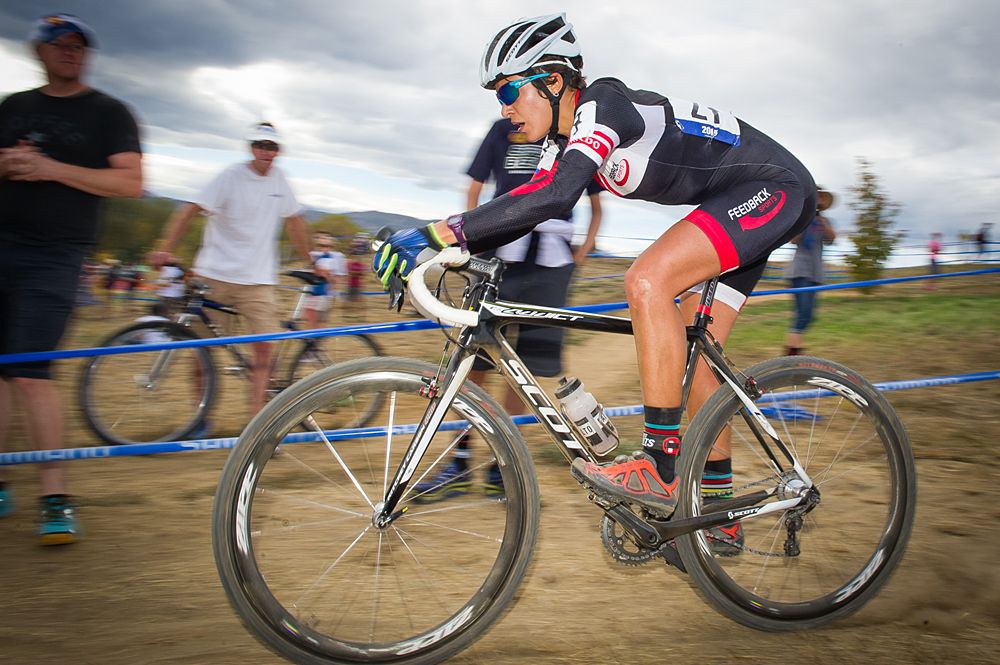 Caitlyn Vestal (Feedback Sports) chasing the top 3 women.