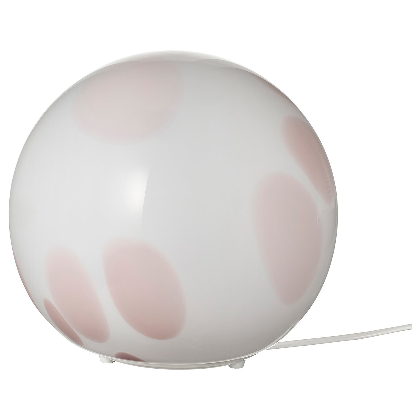 Fado Table Lamp - Pink/glass 10 "