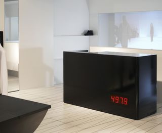 Black counter with digital counter