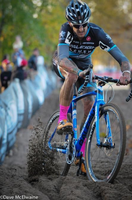 Big Ben Berden (Raleigh Clement) riding the long sand pit in Louisvillle, Kentucky