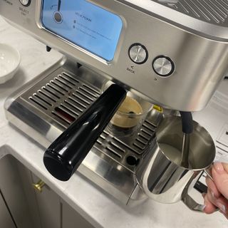 Milk frother on the ProCook coffee machine