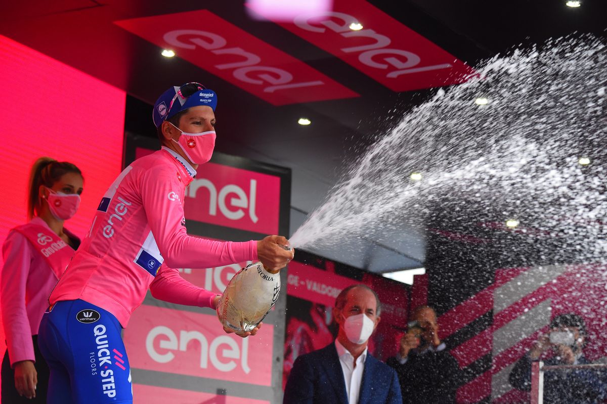 Giro dItalia 2020 103th Edition 14th stage Conegliano Valdobbiadene 341kmm 17102020 Joao Almeida POR Deceuninck Quick Step photo Dario BelingheriBettiniPhoto2020