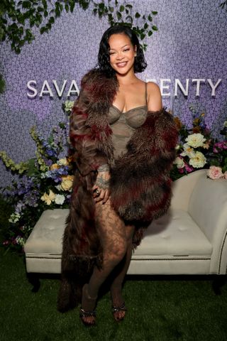 Rihanna attends the Savage X Fenty Celebration of Lavish Lace Debut at Nordstrom Century City on October 10, 2024 in Los Angeles,