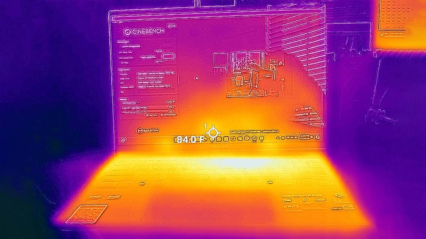 ASUS Zenbook 14 (UM3406HA) thermals screen.