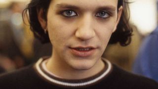 Brian Molko backstage at Glastonbury, 1997