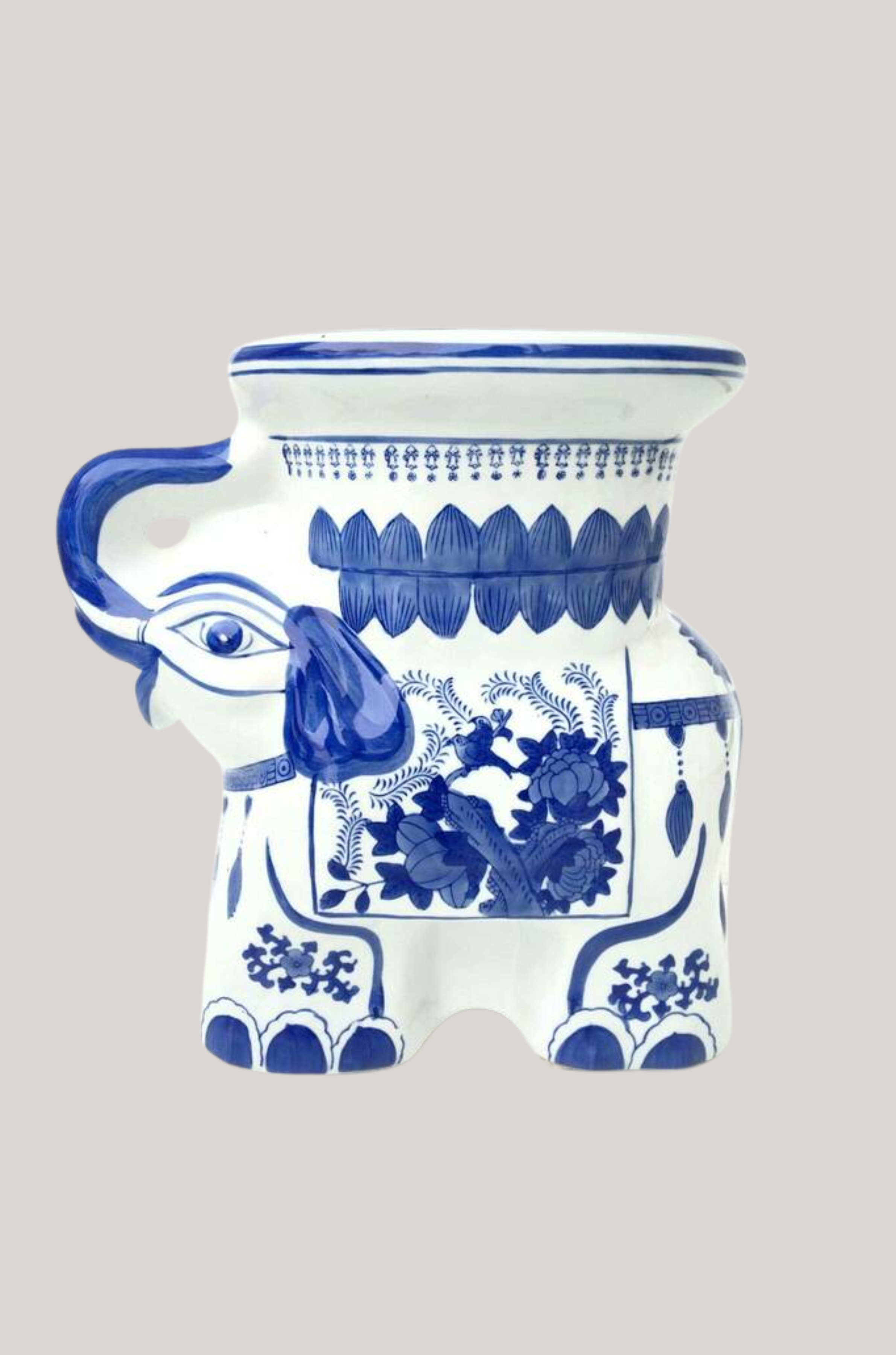 Vinterior, Vintage Ceramic Elephant Plant Stands, 2pcs