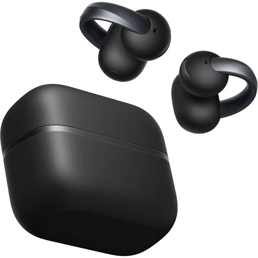 The Soundcore AeroClip 2 in a white render.