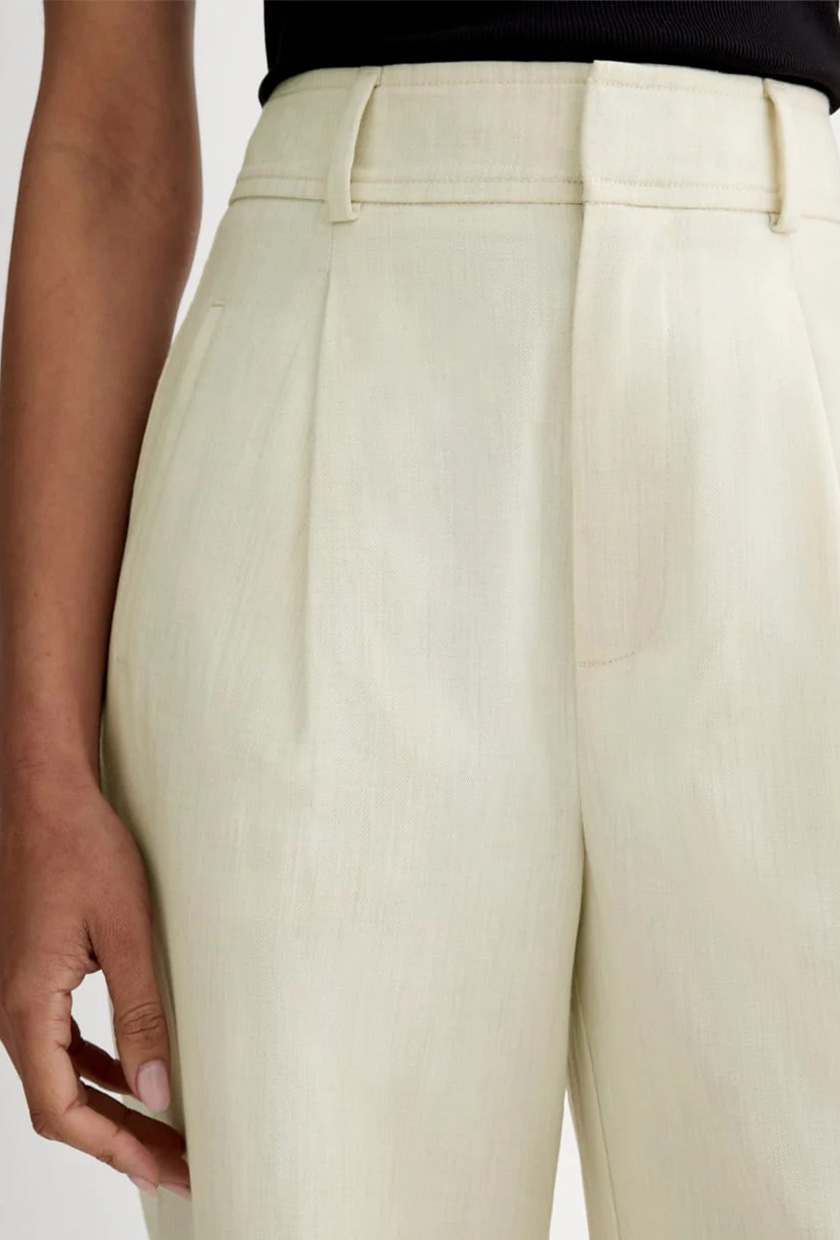 The Draper Pleated Pant in Buttersmooth