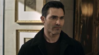 Clark Kent (Tyler Hoechlin) looks down in Superman & Lois