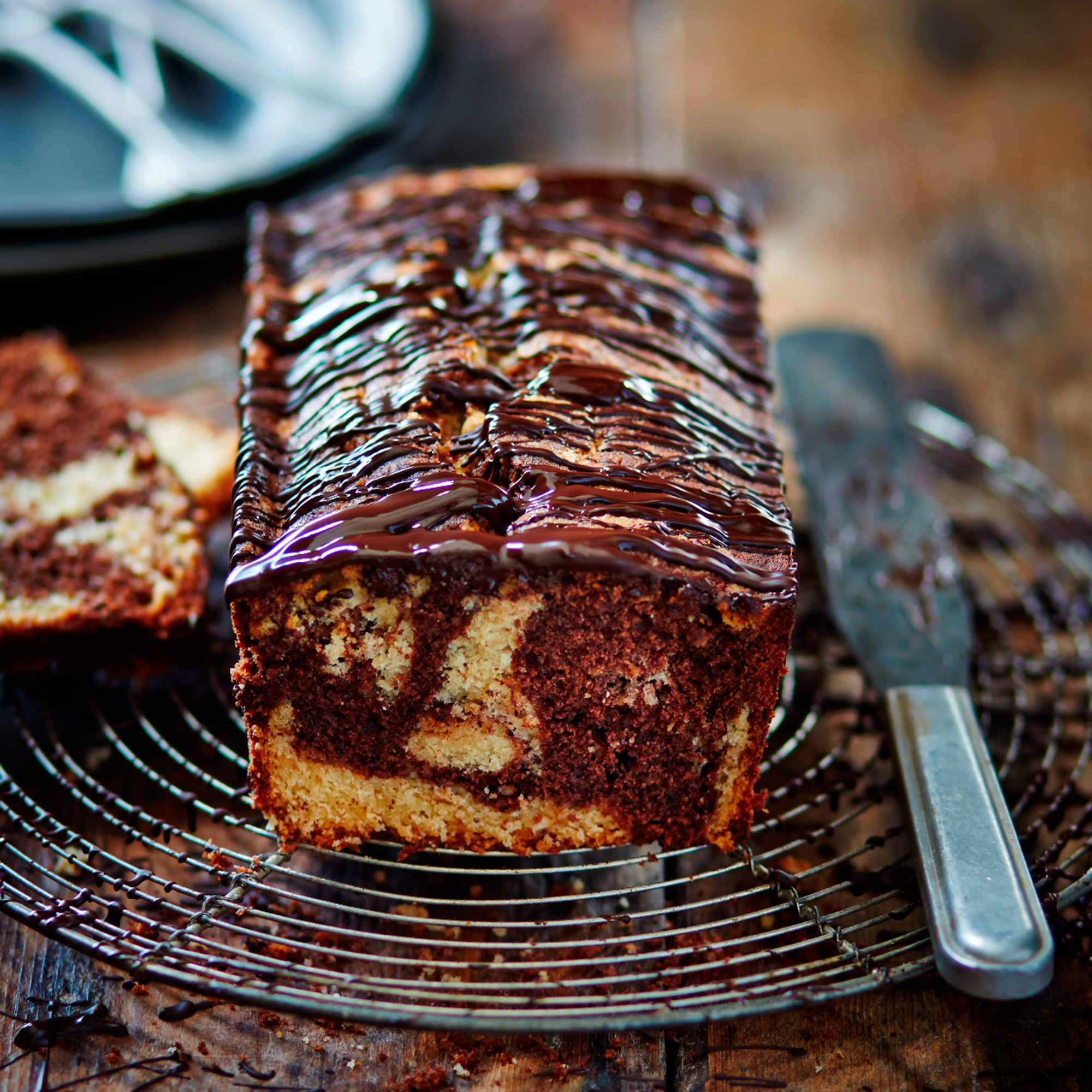 Chocolate and Vanilla Marble Cake - Ahead of Thyme