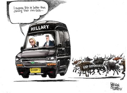 Political cartoon U.S. Hillary Clinton GOP 2016