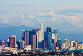 The Los Angeles skyline