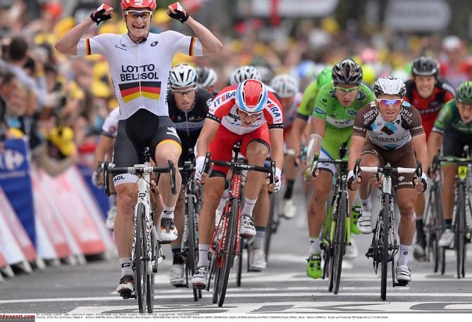 Andre Greipel takes the stage win