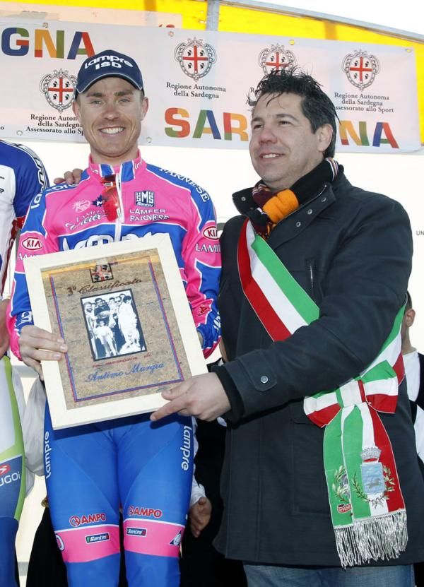 Damiano Cunego (Lampre-ISD) smiles for the camera