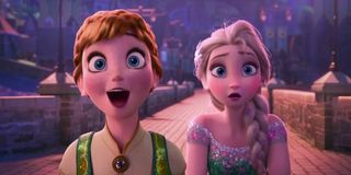 Elsa and Anna in Frozen