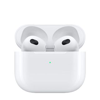 The Apple AirPods 3rd Gen on a white background
