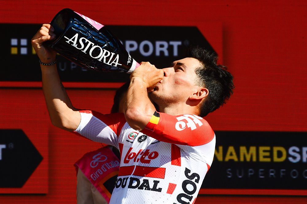 Caleb Ewan (Lotto Soudal) wins the 11th stage at the Giro d'Italia
