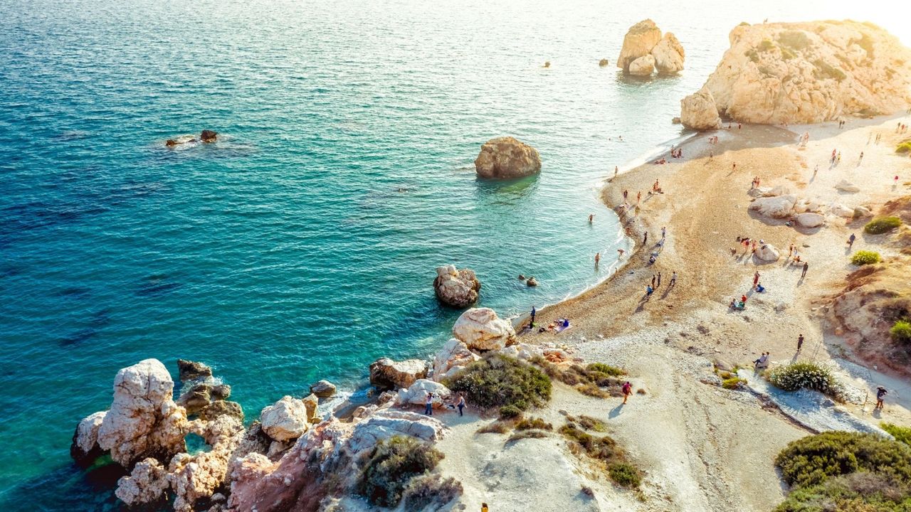 Birthplace of Aphrodite - Petra tou Romiou. Paphos District, Cyprus.