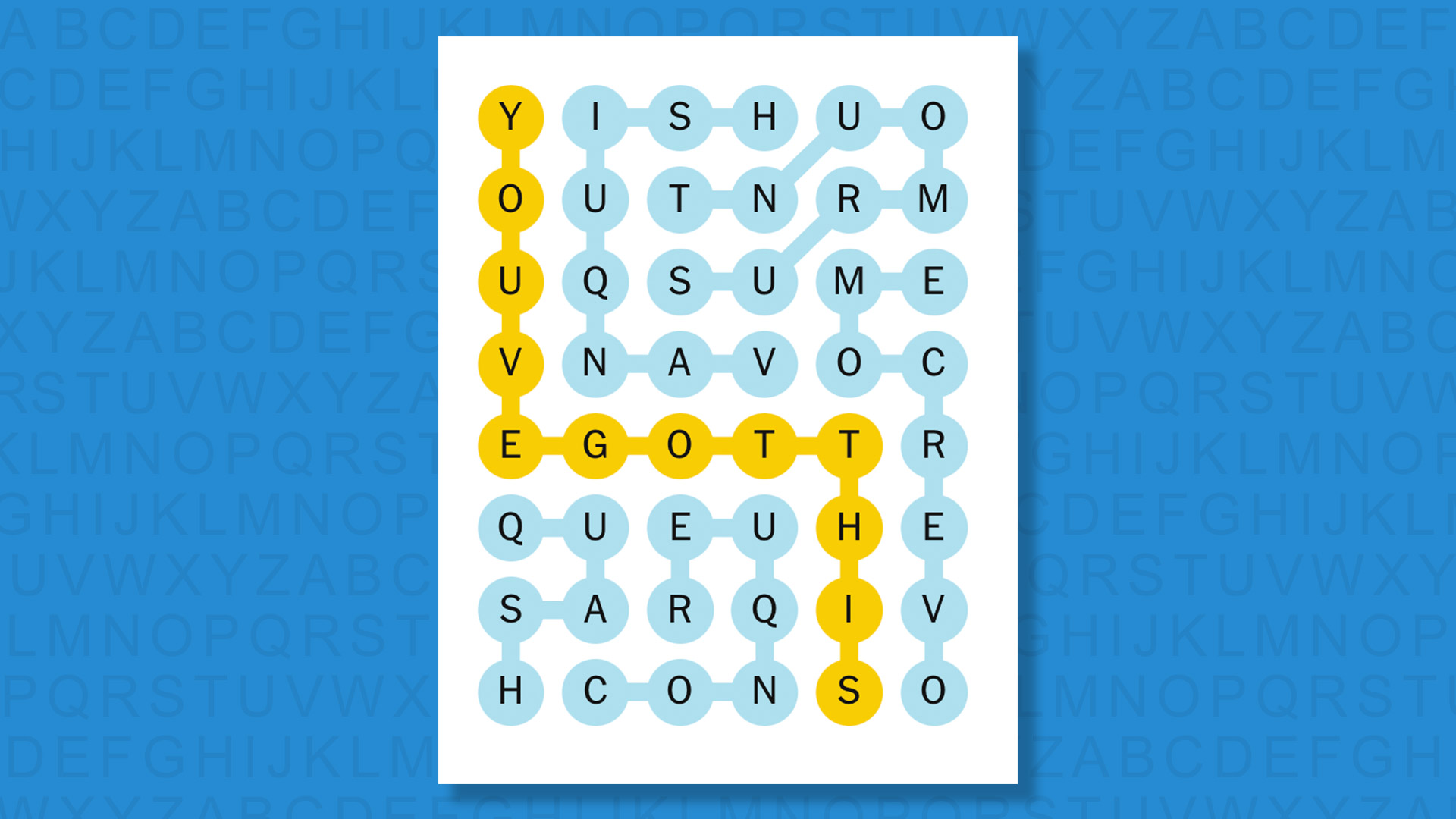 NYT Strands answers for game 834 on a blue background