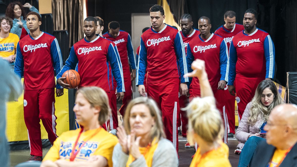 Clippers players entering a game on FX&#039;s Clipped