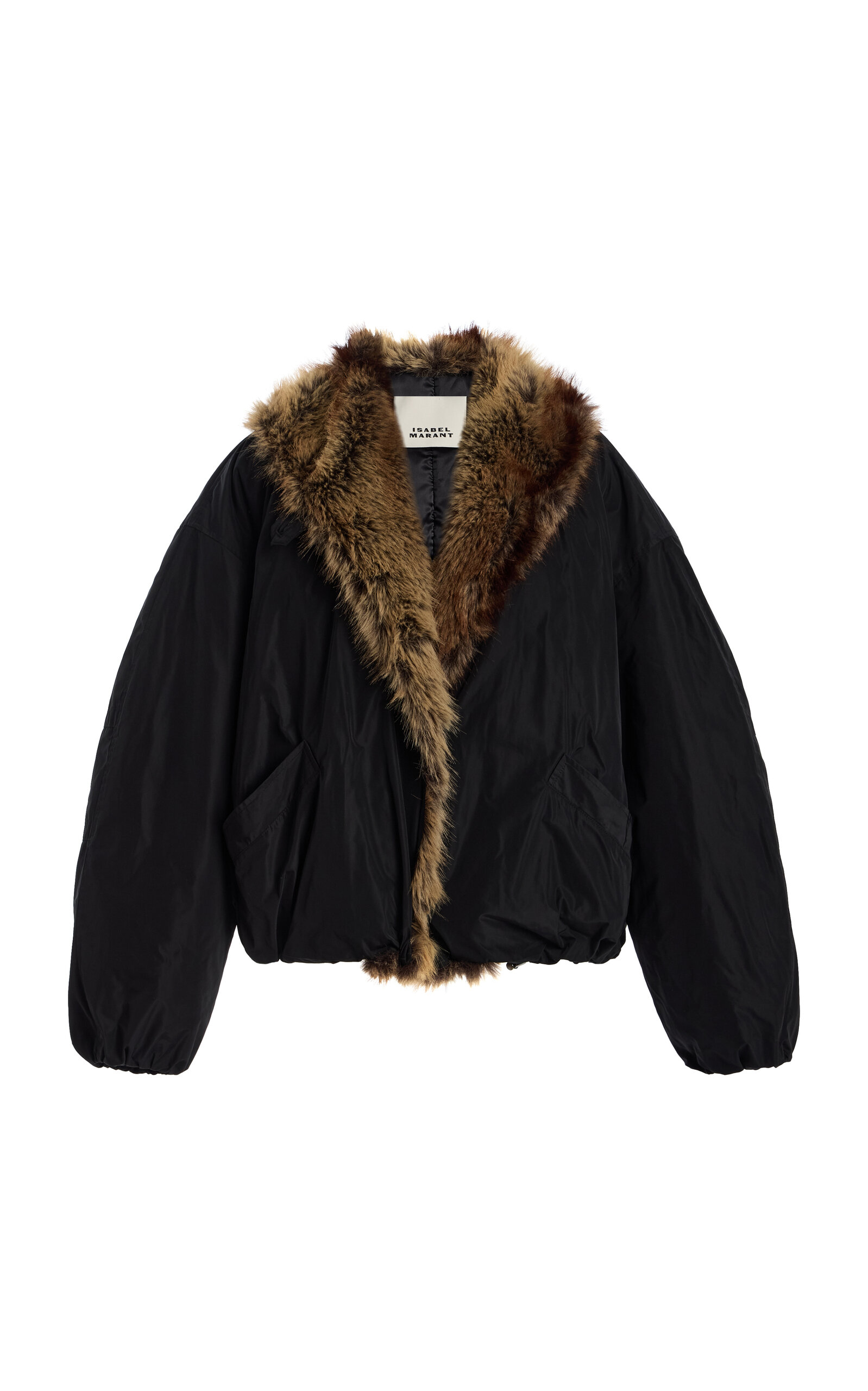 Charone Faux Fur-Trimmed Padded Tech Jacket