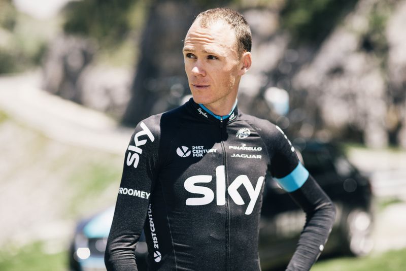 Chris Froome helped with the testing for the new Jaguar F-PACE