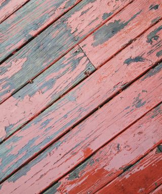 peeling paint on decking boards
