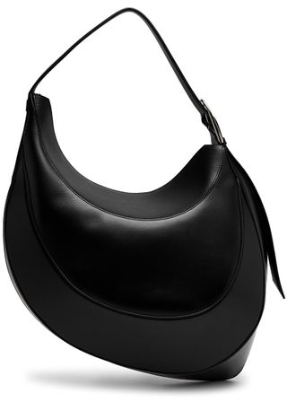 Spiral Curve 02 Large Leather Shoulder Bag