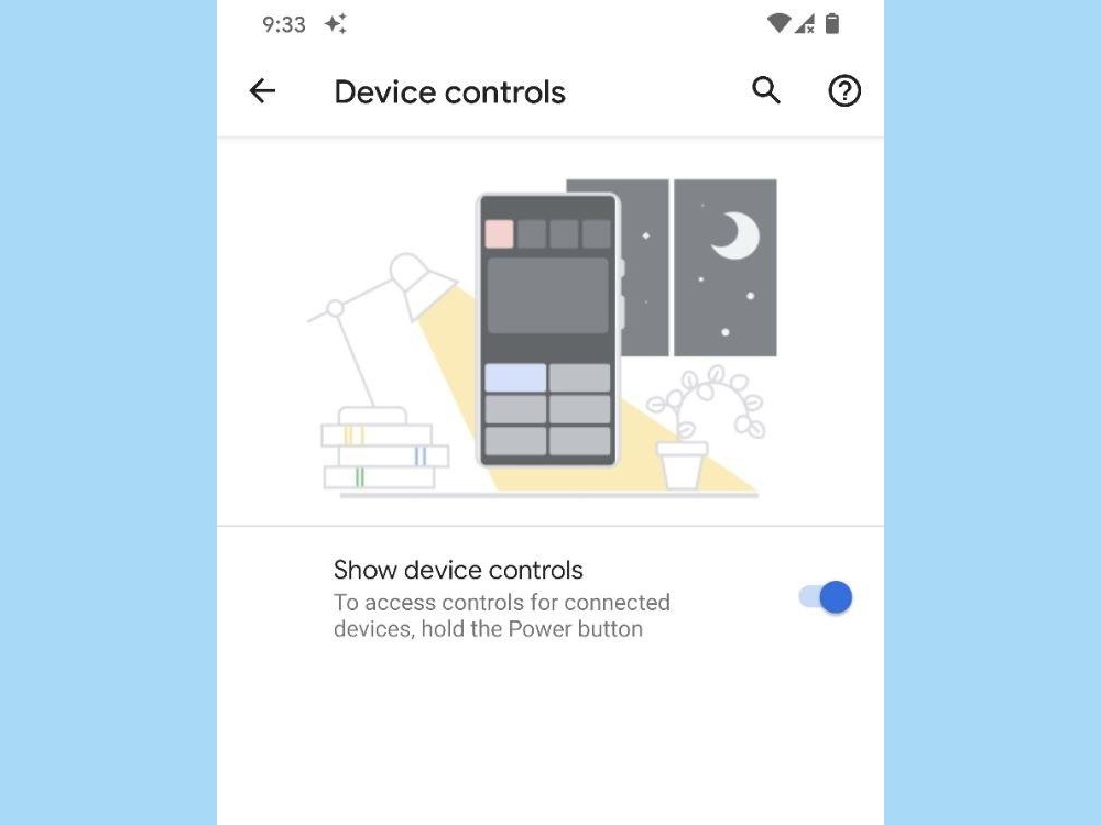 Android 11 device controls