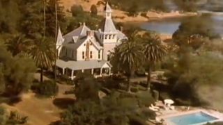 The opening credits shot of the house in Falcon Crest