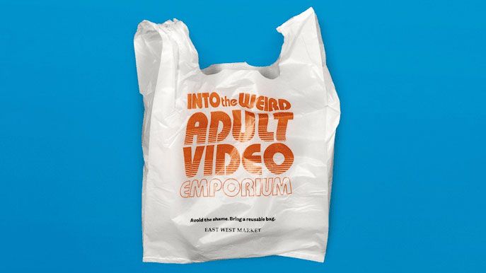 Do porn shops have their name on the bag? [Image: East West Market]