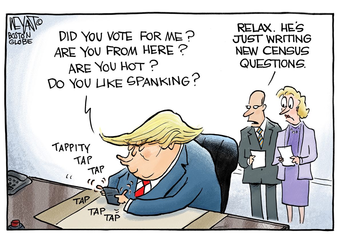 Political cartoon U.S. Trump Stormy Daniels affair allegations ...