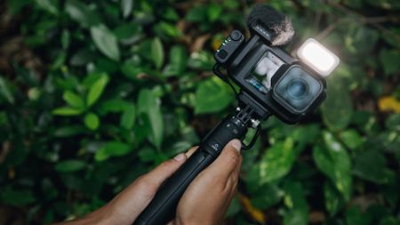 The GoPro Mission 1 Pro with accessories