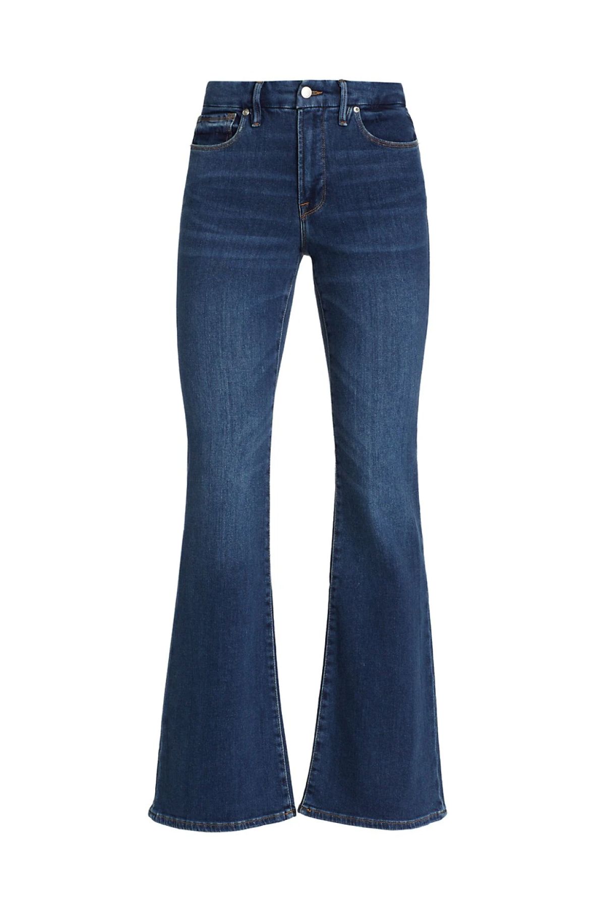 Good American Good Legs High-Rise Flared Jeans