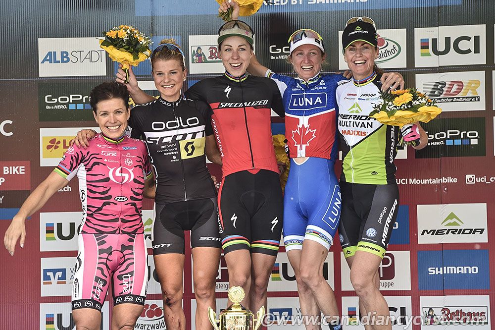Podium: Sabine Spitz, Jenny Rissveds, Annika Langvad, Catharine Pendrel, Gunn-Rita Dahle Flesjaa