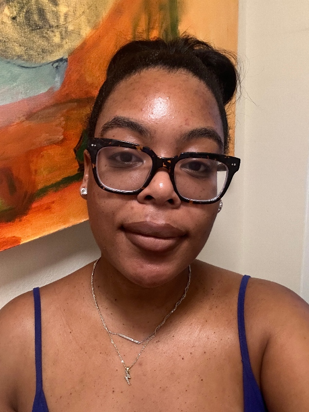 Ariel Baker before and after testing Anastasia Beverly Hills Matte lipstick in Hazelnut.