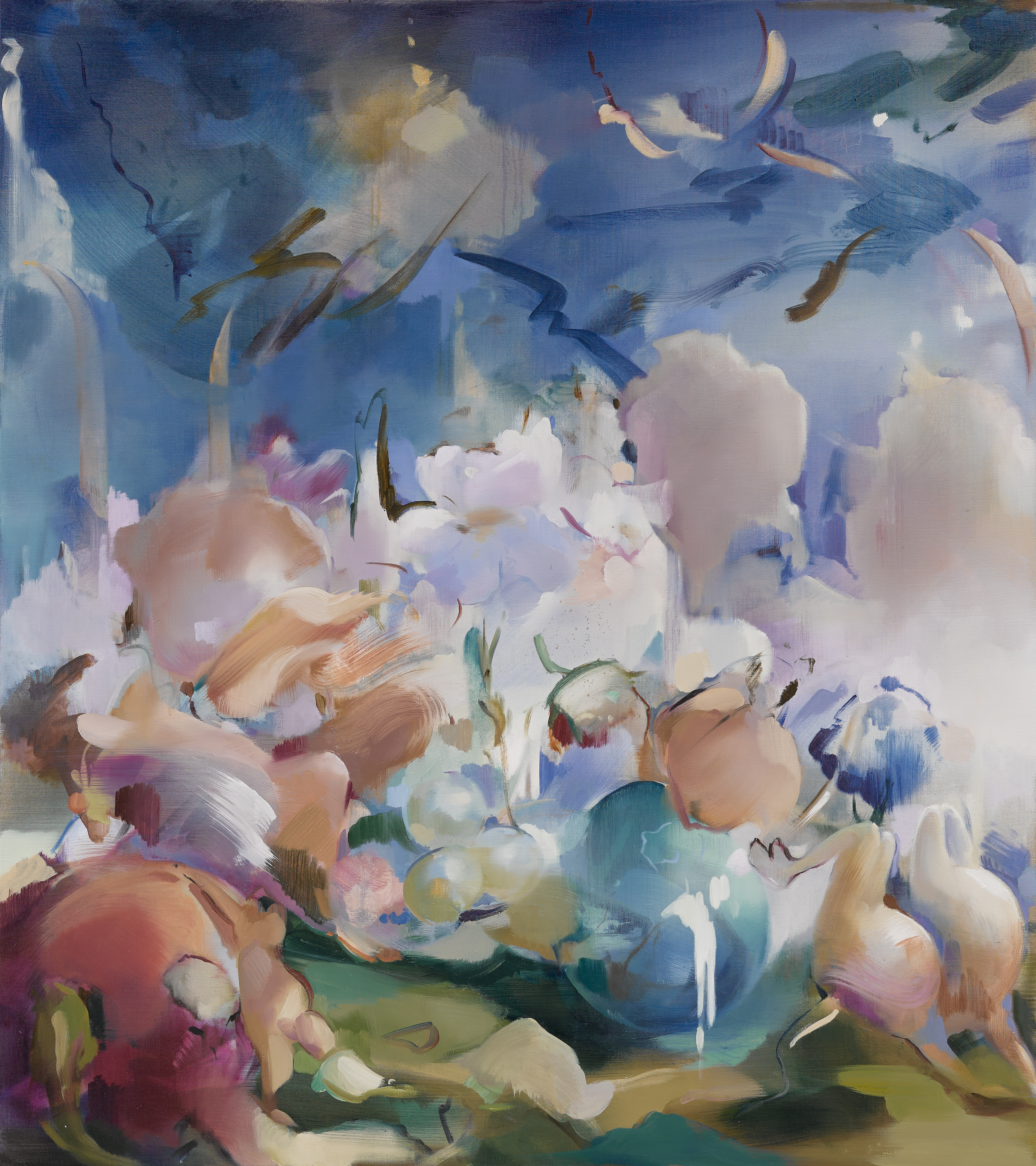 Flora Yukhnovich, Peas in a Pod (detail), 2026