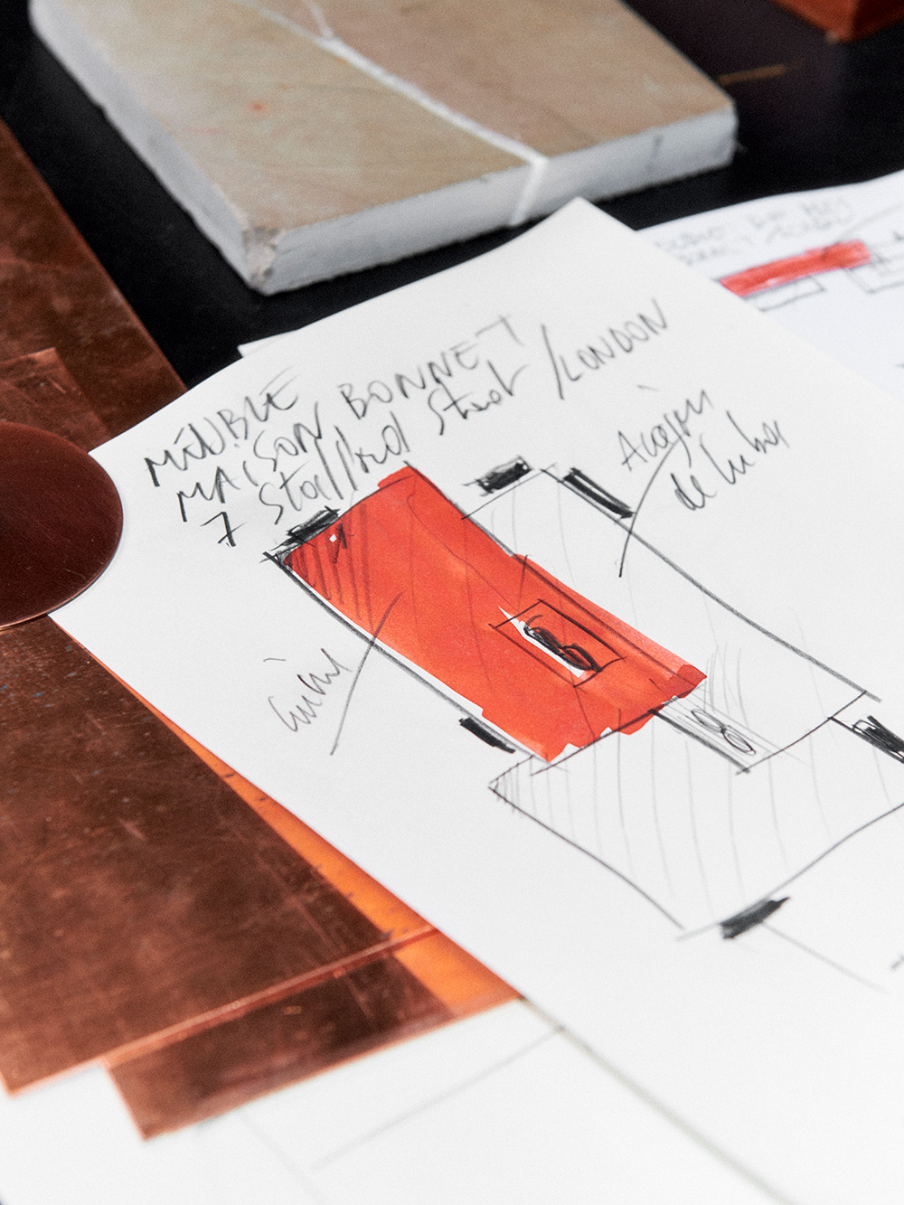 Sketch of table design