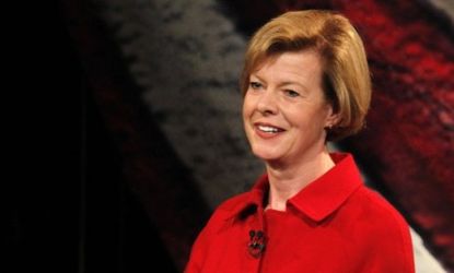 Democratic candidate for Wisconsin's Senate seat, Rep. Tammy Baldwin, debates Republican candidate former Gov. Tommy Thompson on Oct. 18.