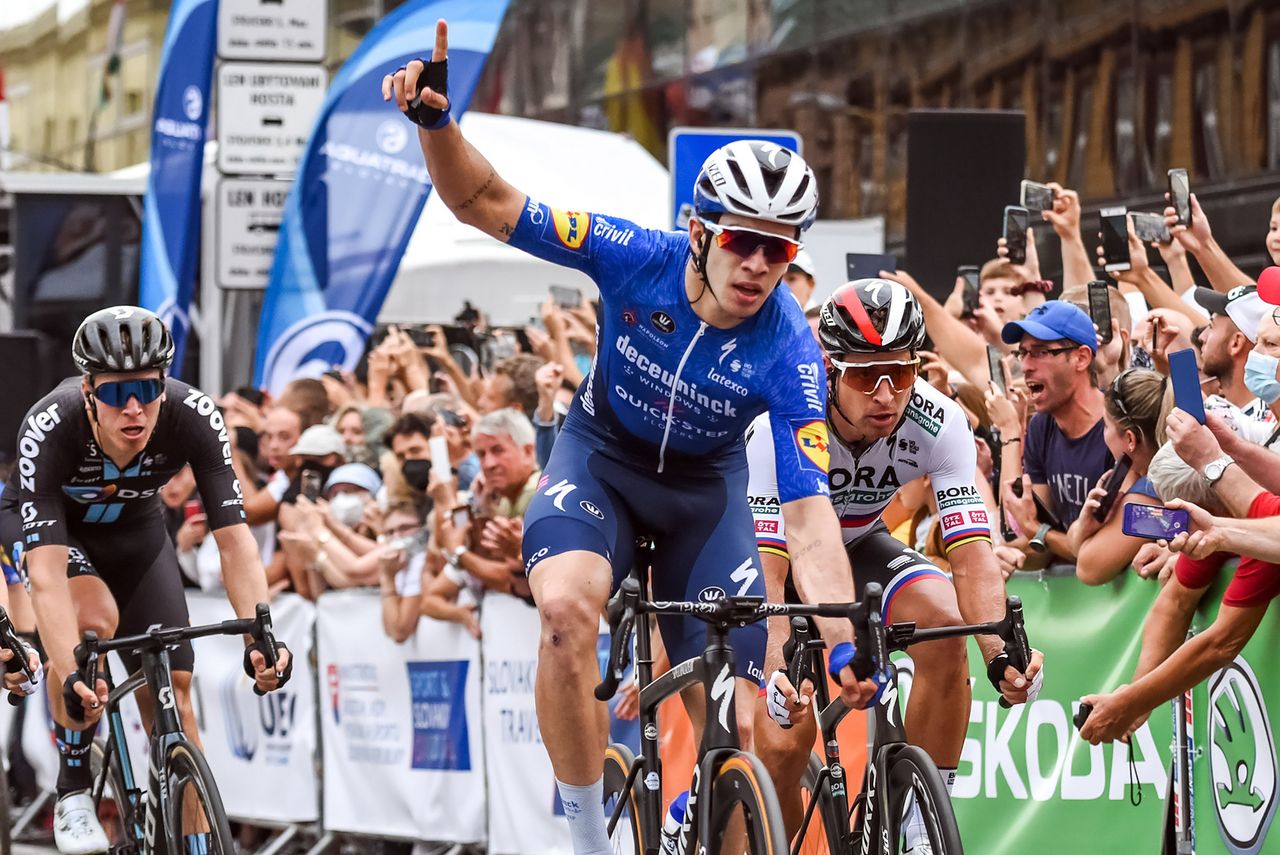 Tour de Slovaquie 2021 - 65th Edition - 1st Stage Kosice - Kosice 158,4 km - 16/09/2021 - Alvaro Jose Hodeg (COL - Deceuninck - Quick-Step) - photo Igor Stancik/BettiniPhoto&Acirc;&copy;2021