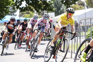 Overall leader after day 2, Chloe Hosking (Lexus of Blackburn), on day 3 of the 2019 Bay Crits