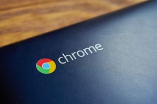 Chromebook logo on chromebook