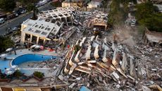 Building in Venezuela's La Guaira state destroyed by dual earthquakes