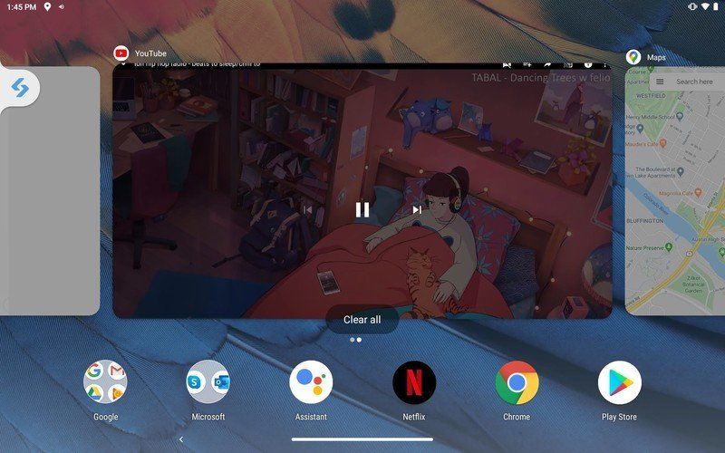 Lenovo Yoga Smart Tab Rear Gesture Multitasking