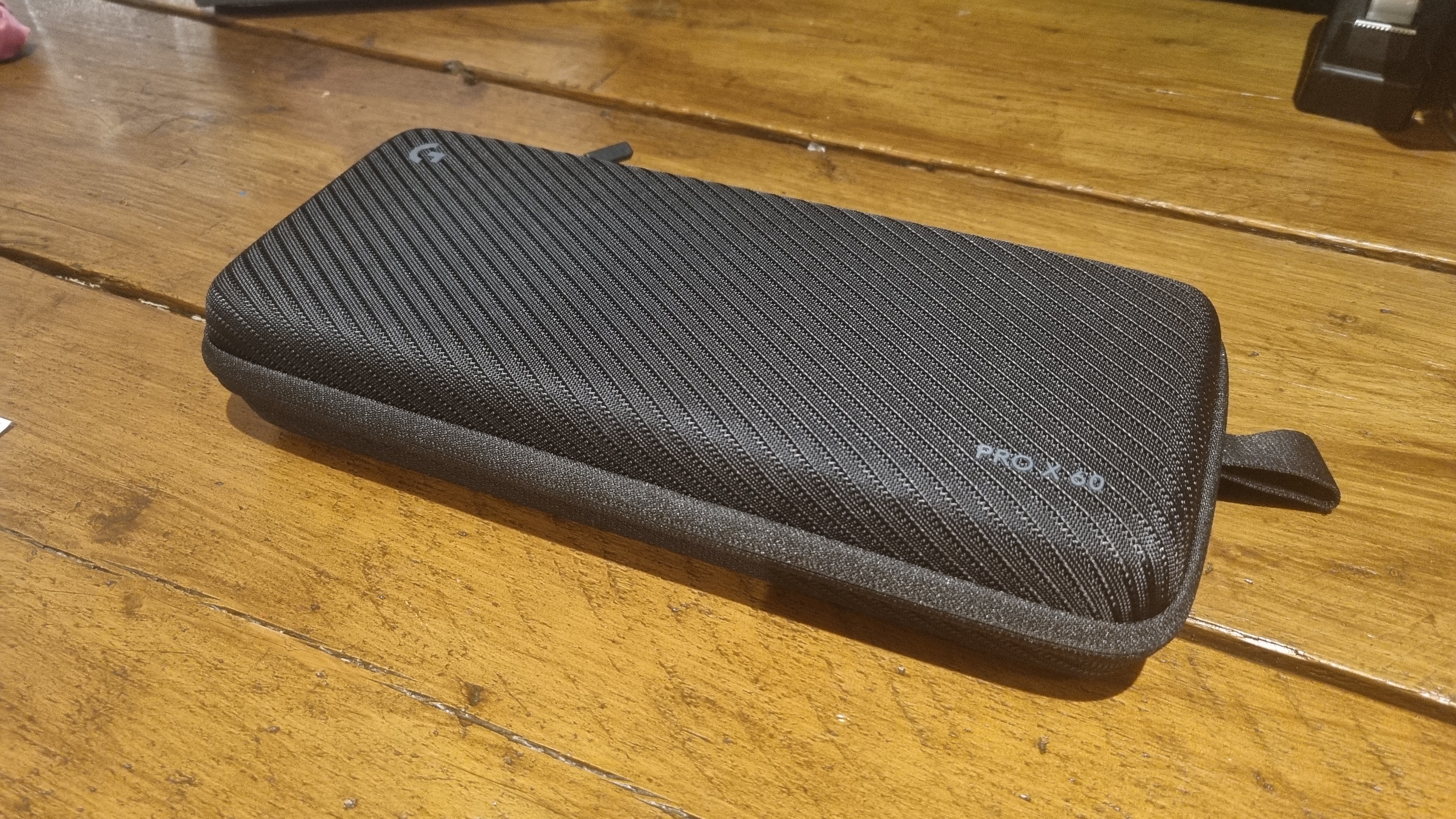The carrying case for the Logitech Pro X60