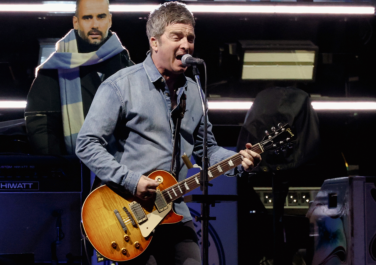 Noel Gallagher performs onstage at the Oasis Live '25 - Toronto concert at Rogers Stadium on August 24, 2025 in Toronto, Ontario.