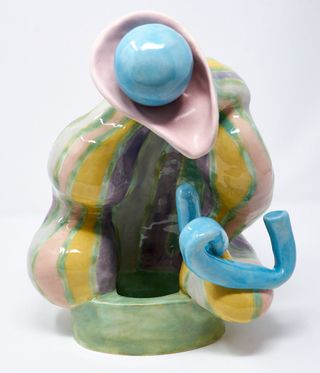 Ceramics artwork, Born from Earth exhibition at Richard Saltoun Gallery: Holly Stevenson, It Unfurled Before My Eye, 2021,
