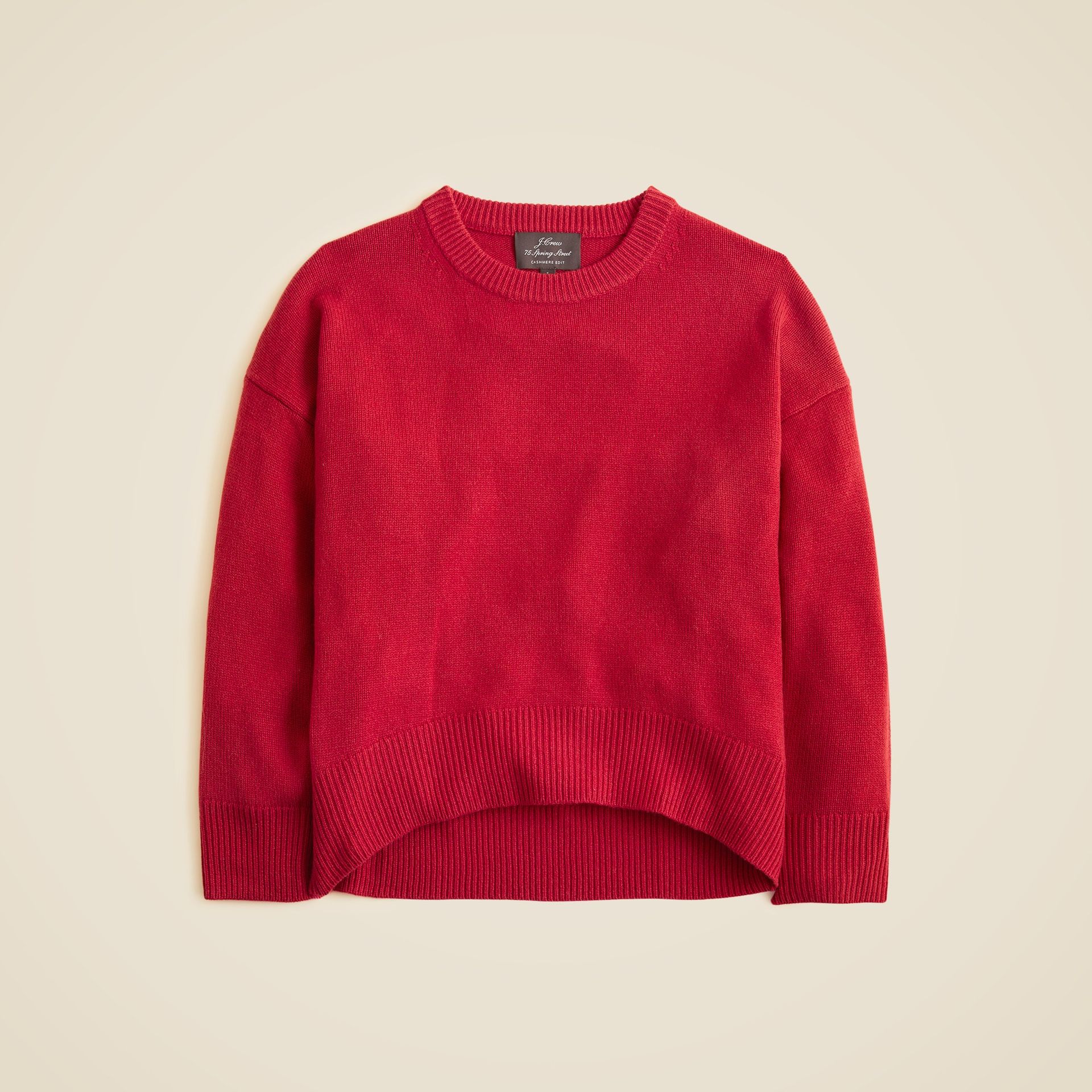 Spring Street Cashmere Luxe-Weight Crewneck Sweater